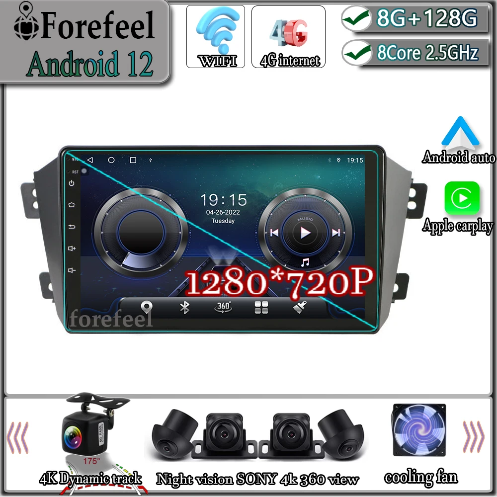 Android 11 для Geely Emgrand X7 GX7 EX7 2012-2014 Автомобильный видеоплеер Радио авторадио плеер
