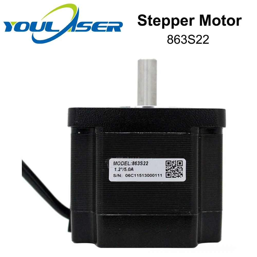

YOULASER Leadshine 3 phase Stepper Motor 863S22 for NEMA34 5A Length 71mm Shaft 12mm