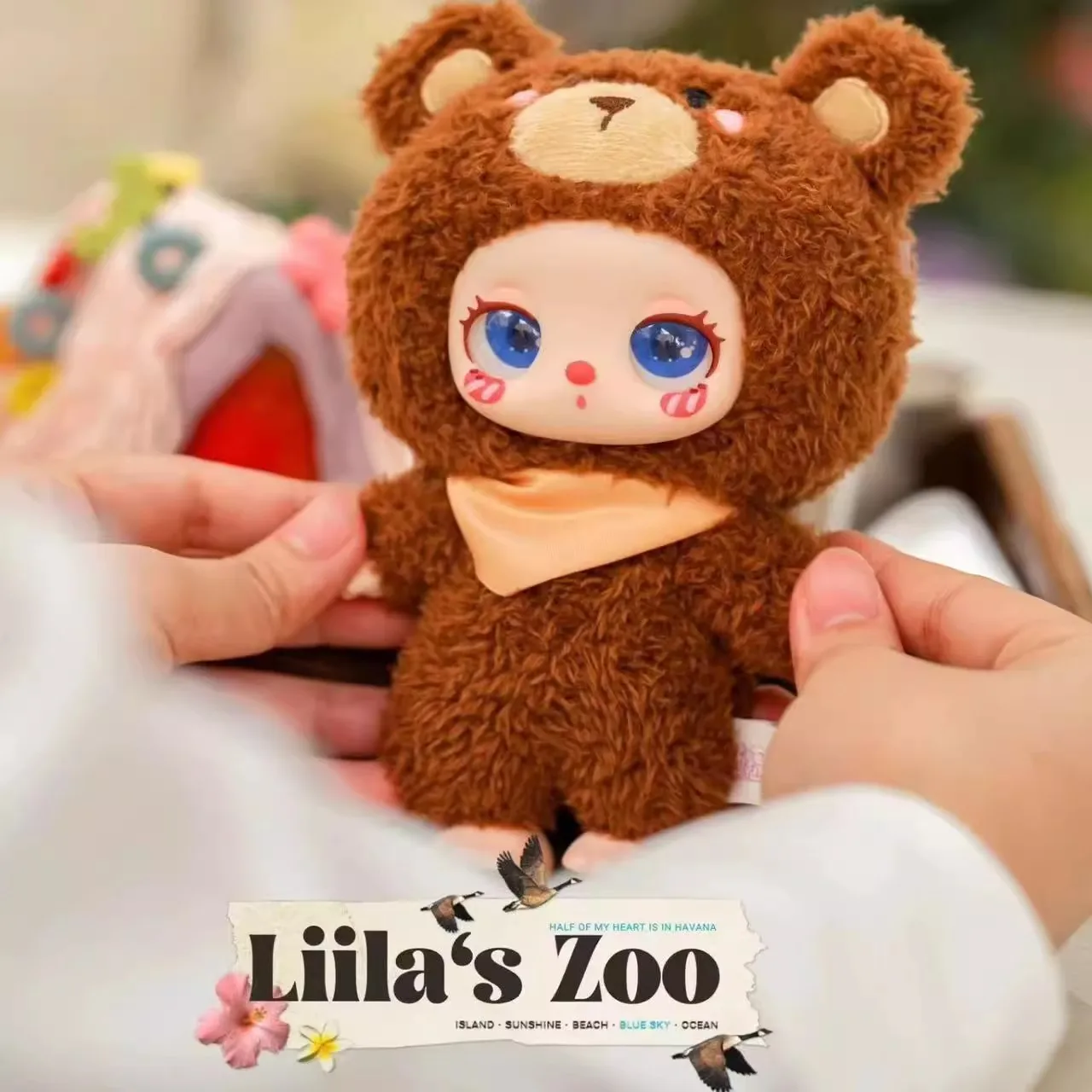 The Second Generation Lucky Cat Plush Blind Box Liila Zoo Trendy Toy Cartoon Mystery Kawaii Doll Ornaments Children