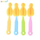 12 шт. Детская щетка для бутылки для сосков моющее щетка молочная бутылочка для кормления кисти зажим соска щетка для очистки бутылок губку вращающейся стирки новой