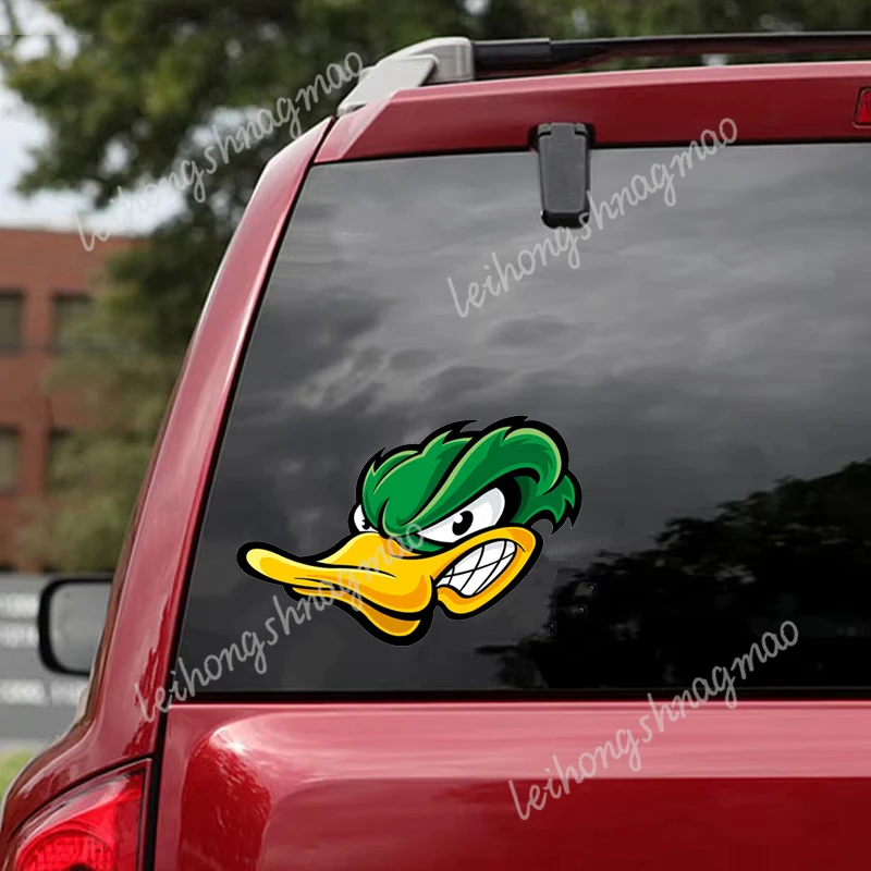 Фото WHL #   Наклейки для автомобиля Angry Duck Head, бамперы для ноутбуков, окон, автомобилей, мотоциклов, царапины, виниловые наклейки №4
