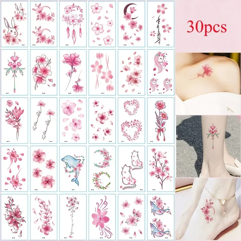 Тату-наклейка Коттедж для девочек 30 шт./упаковка