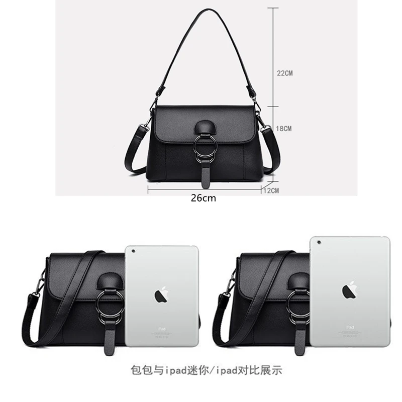 Повседневная модная сумка-мессенджер через плечо сумки из воловьей кожи новинка