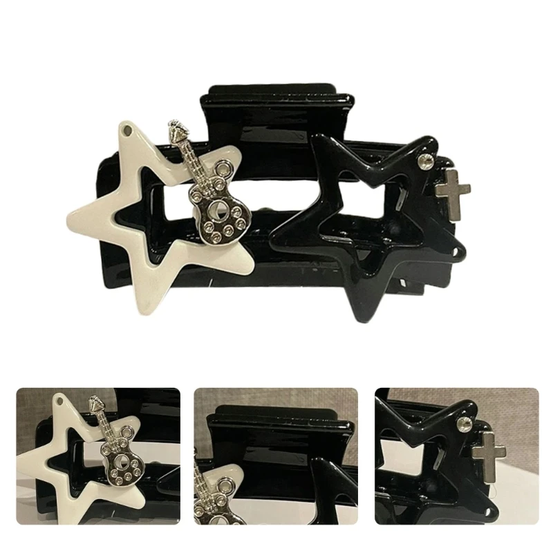 

Крутой стиль полые звезды заколка для волос нежный женский конский хвост Челюсти Зажим нескользящий большой Душ мыть лица аксессуары для волос