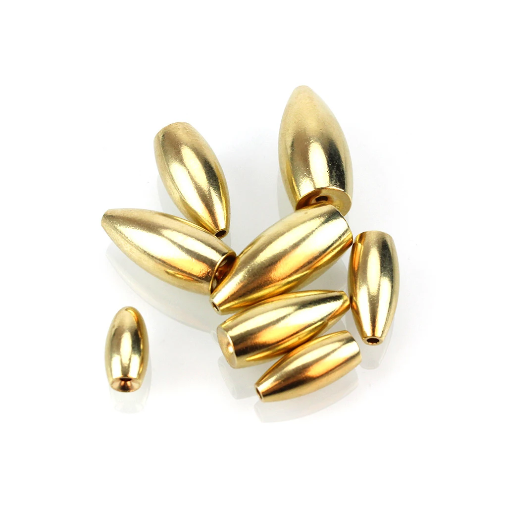 

10Pcs Fishing Sinker Bullet-Shape Sinkers Tackle Accessories Accessory