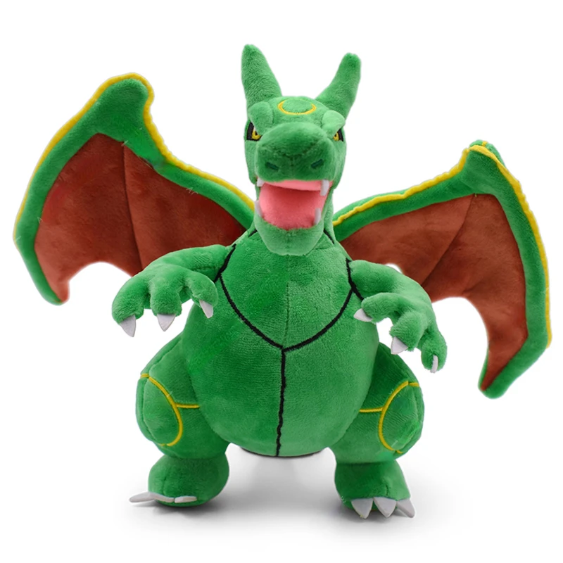 

Плюшевые игрушки в виде покемона, 25 см, Rayquaza, предохранитель, Charizard Peluches, мягкие плюшевые куклы-животные, коллекционные подарки для детей