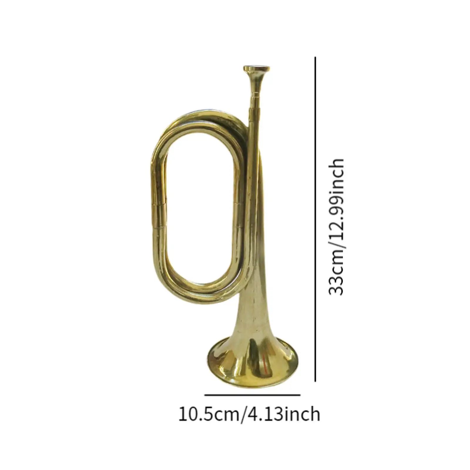 Стеклярус Марширующий Портативный Мини Латунный Инструмент Разведка Труба для