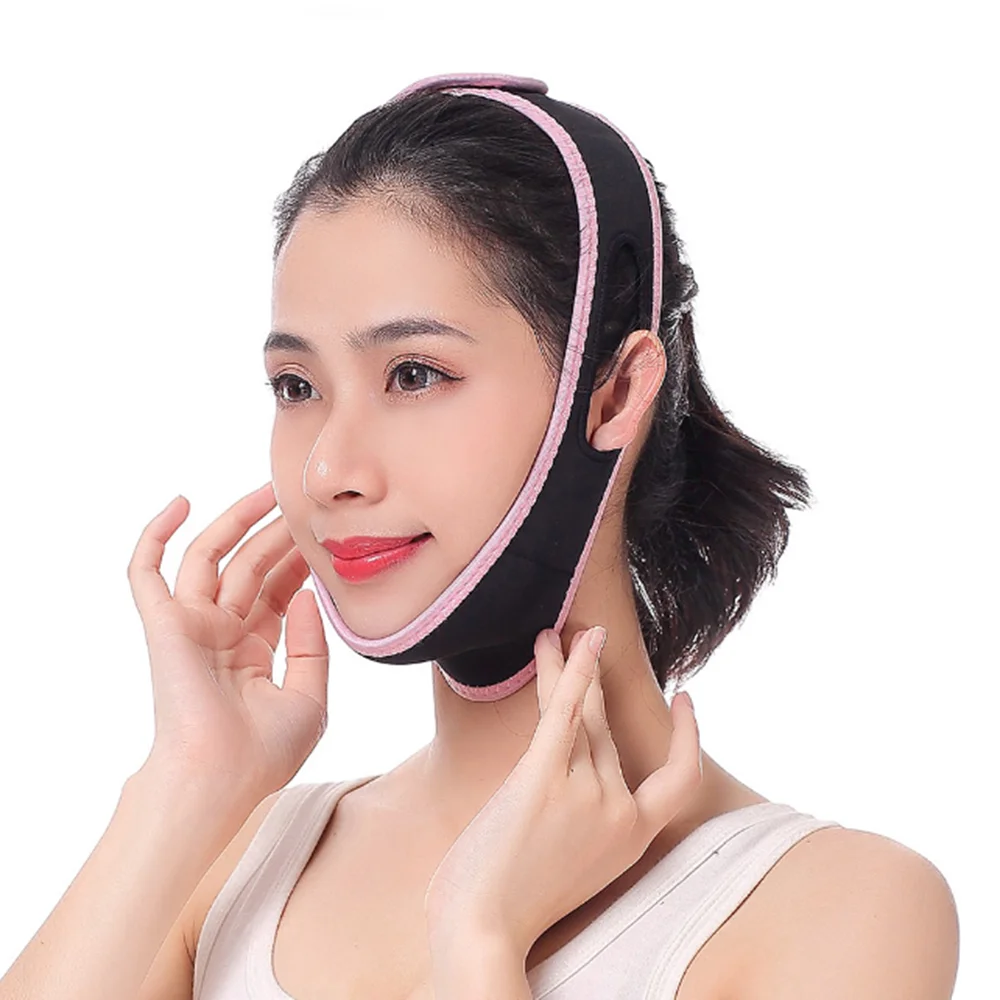 

Elastic Face Slimming Bandage V Line Face Shaper Women Chin Cheek Lift Up Visage Belt Facial Anti Wrinkle Strap Face Care Tools
