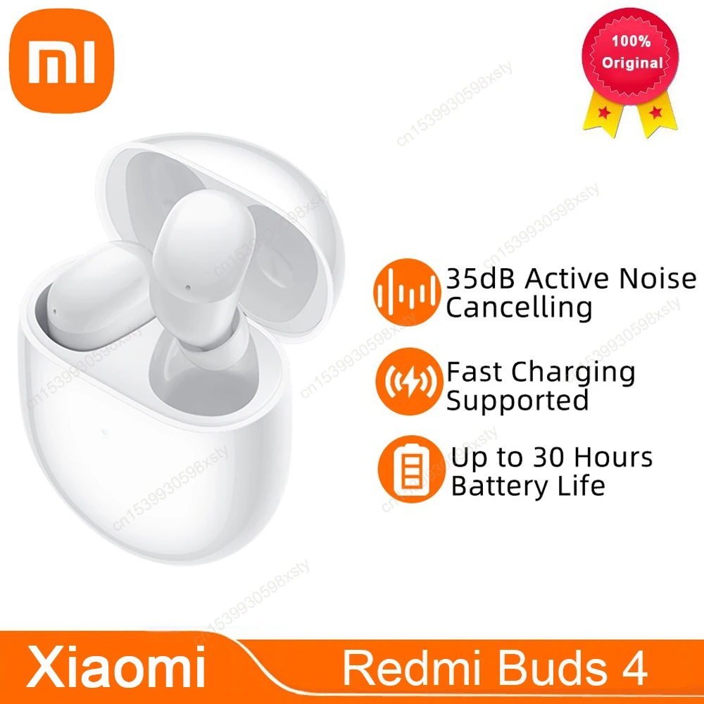 

TWS-наушники Xiaomi Redmi Buds 4 с микрофоном и поддержкой Bluetooth 5,2