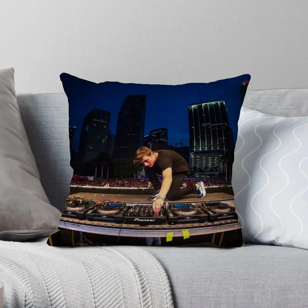 Декоративные Чехлы На Подушки Martin Garrix 45x45 См Квадратные Пододеяльники Из