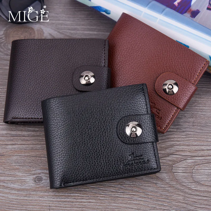 Men's Wallet Leather Billfold Slim Hipster Cowhide Credit Card/ID Holders Inserts Coin Purses Luxury Business Foldable Wallet