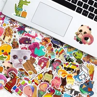 50pcs cute mix funny stickers for notebooks scrapbook kscraft thank you sticker aesthetic craft supplies scrapbooking material