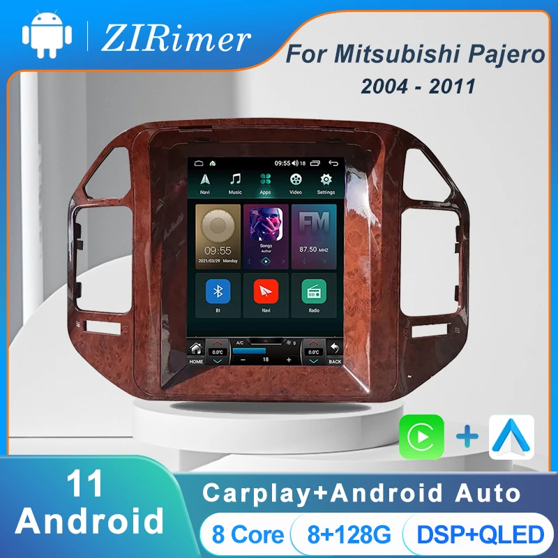 

ZIRimer Android 11 Car Radio For Mitsubishi Pajero V73 V77 V68 V75 Stereo Auto GPS Navigation DVD Player 4G DSP WIFI 2004-2011