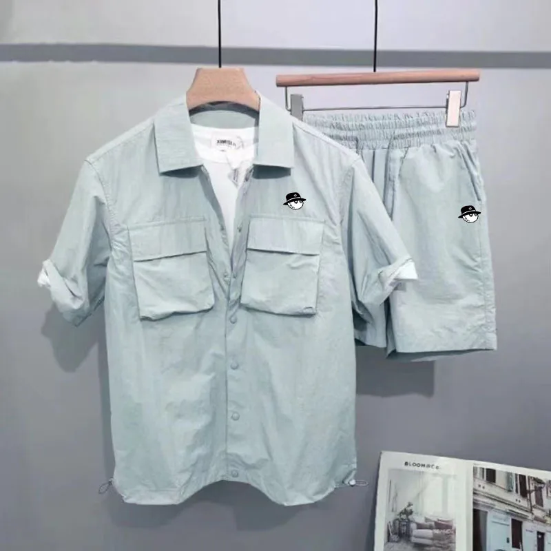 Maben Men' Golf Wear Top Ang Pants 2-piece Set 2023 new Summer Breathable Golf Suit Golf T-shirt Golf Shorts Men Golf Clothing