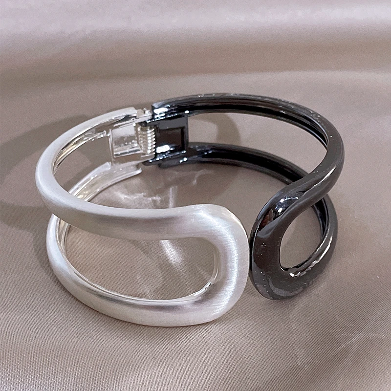 Модный простой Браслет-манжета золотого цвета и браслет для женщин широкий