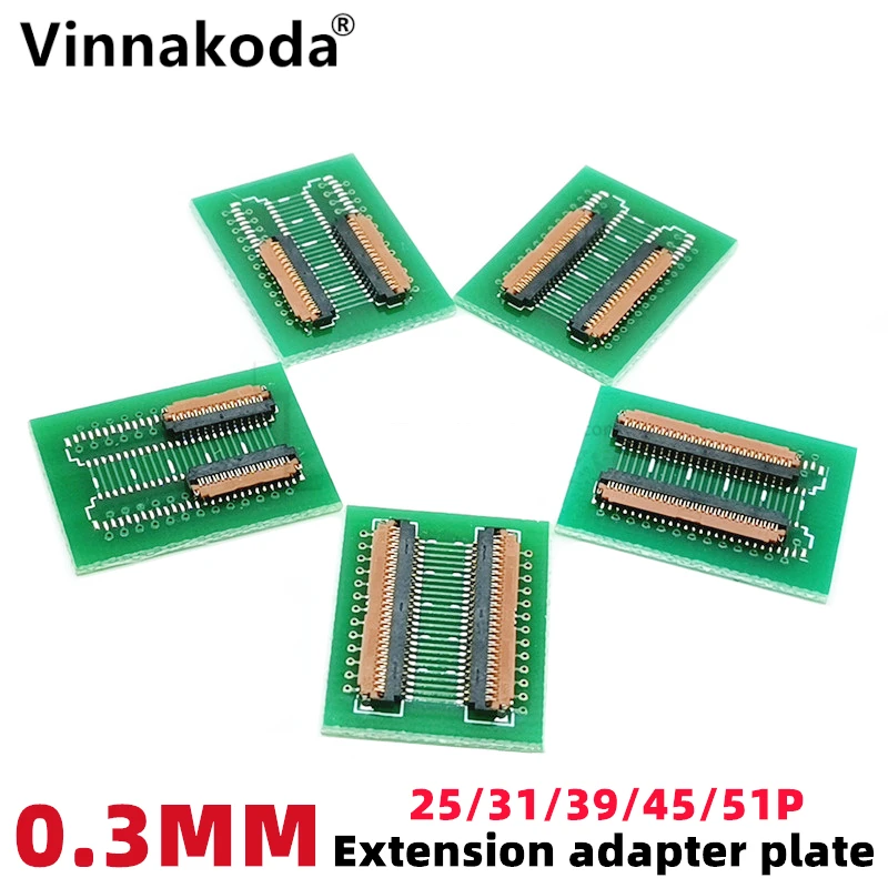 FPC FFC Гибкая плоская кабельная Плата расширения 0 3 мм PCB шаг 25 31 39 45 51 контактный