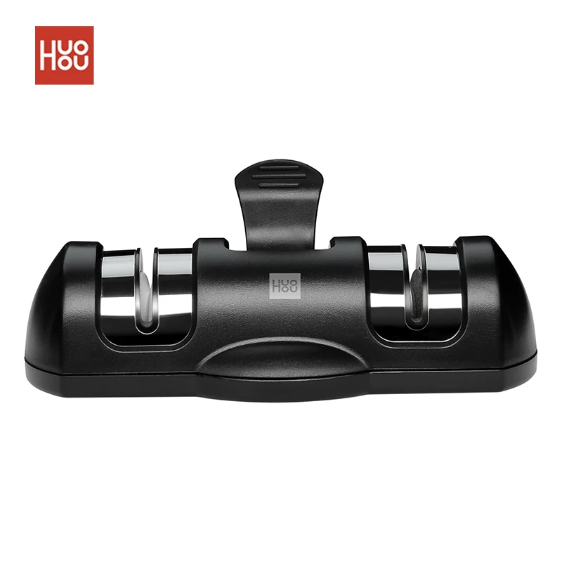 

Huohou Knife Sharpener One-Handed Sharpening Fast Sharp Knife No Blunt High Hardness Grinding Wheel Suction Cup Design Safe HUO