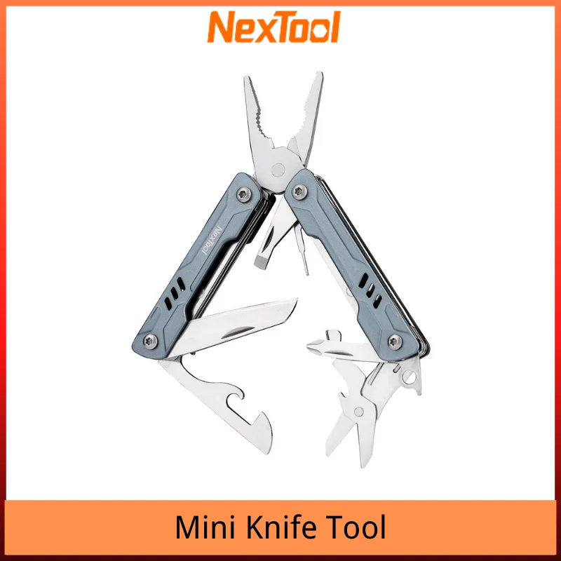 NexTool Mini Sailor Function Plier 11-in-1 Protable Tool Wire Cutters Retrieve Card Pin Screwdriver Scissors Bottle Opener Knife