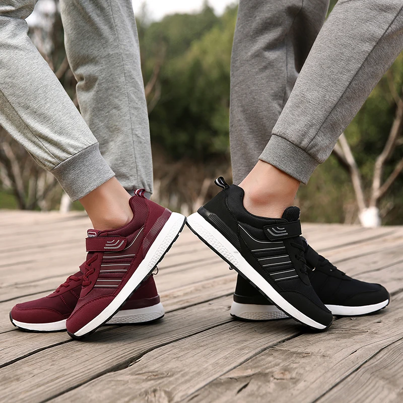 Mens Womens Casual Walking Shoes Soft-soled Non-slip Middle-aged and Elderly Sneakers Lightweight Mother Shoe Healthy