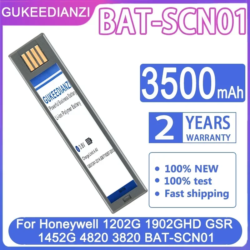 Сменный аккумулятор GUKEEDIANZI 3500 мАч для Honeywell 1202G 1902GHD GSR 1452G 4820 3820 BAT-SCN01 General Scanners