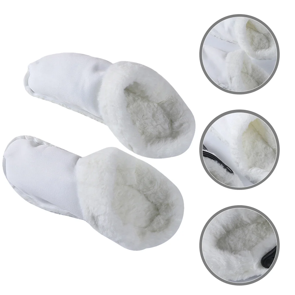 

Shoe Covers Slipper Insoles Replacement Keep Warm Furry Slippers Shoes Liners White Women Miss
