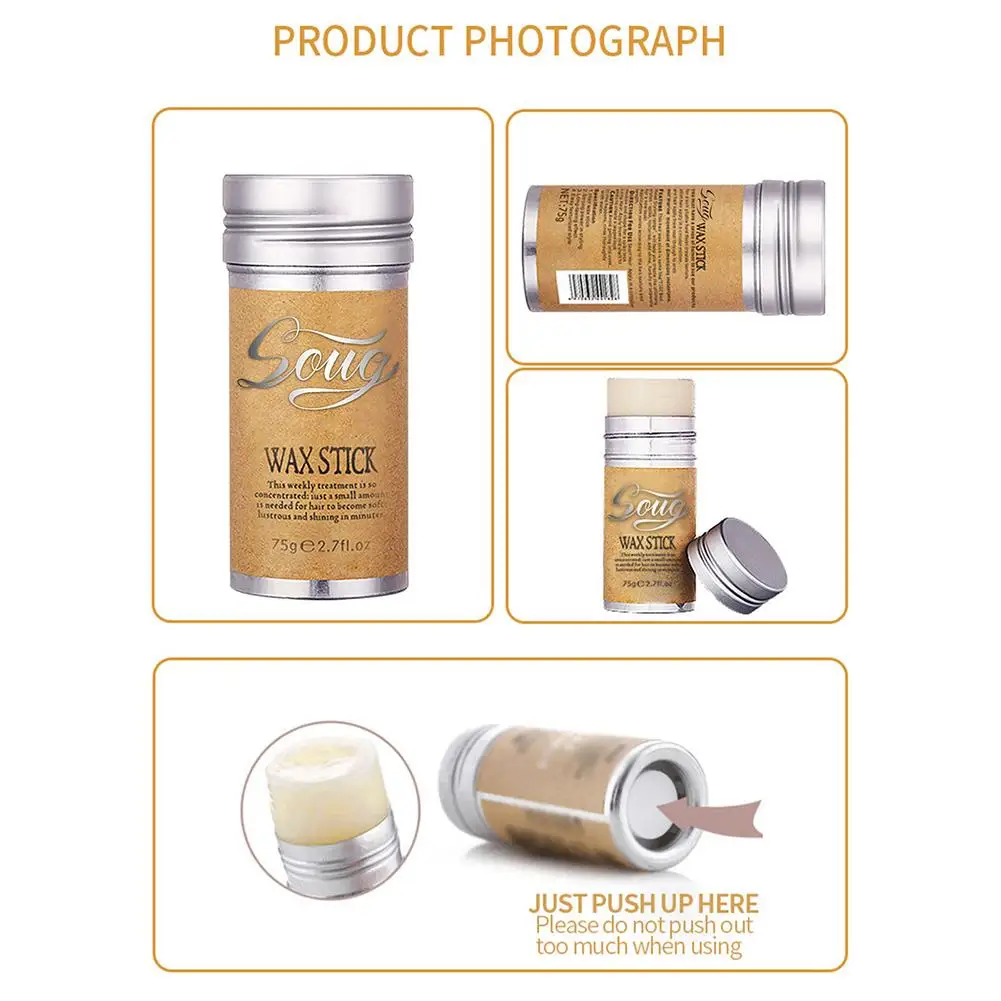 Палочка для волос профессиональная воск-карандаш антижирный мужчин и женщин 75 г