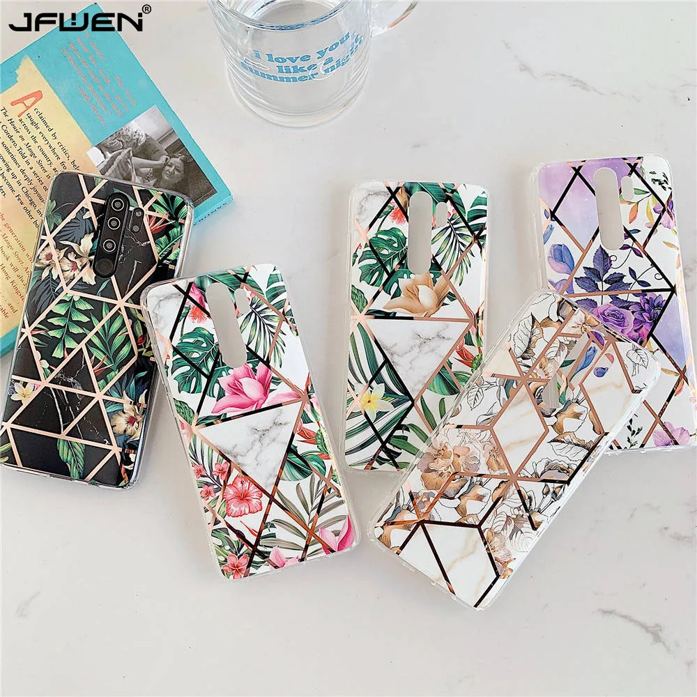 

Plating Flower Phone Cases For Xiaomi Redmi Note 9S 8 9 Pro Max Case Redmi Note 7 8 Pro Case Cover Silicone Soft TPU Back