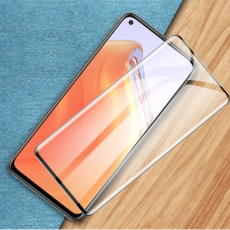 Фото Полное покрытие из закаленного стекла для Realme 7 Pro X X2 X3 X7 XT Pro Lite Superzoom V3 V13 V5 X50 Q3 GT Защитная пленка №3