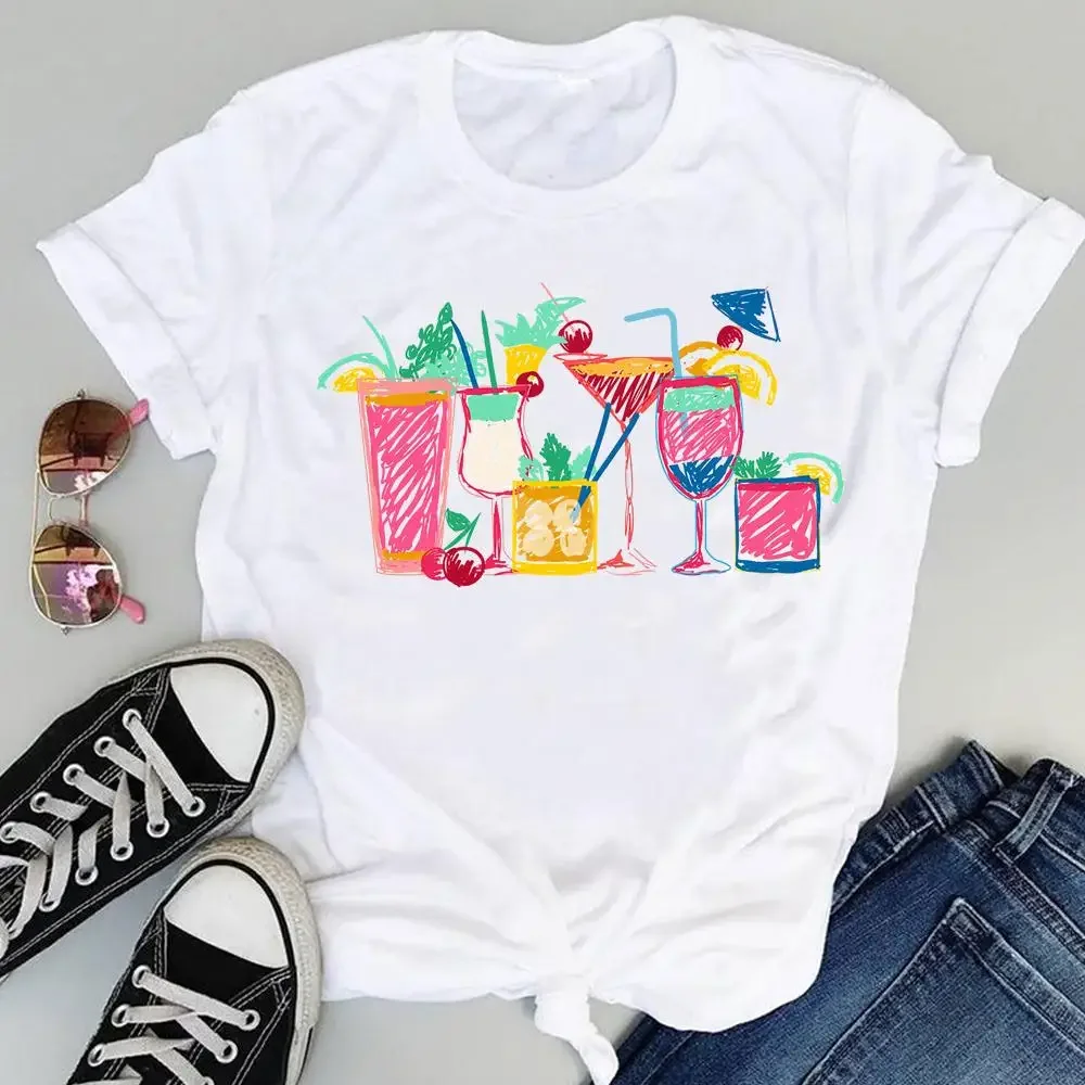 Женская летняя пляжная одежда с коротким рукавом и принтом в виде арбуза