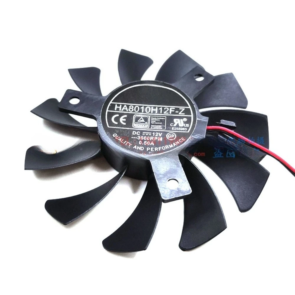 Вентилятор охлаждения для видеокарт MSI GTX 750ti 750 740 ITX, модель HA8010H12F-Z (WS004) (art.: 3920dbff16535) - 3920dbff16535