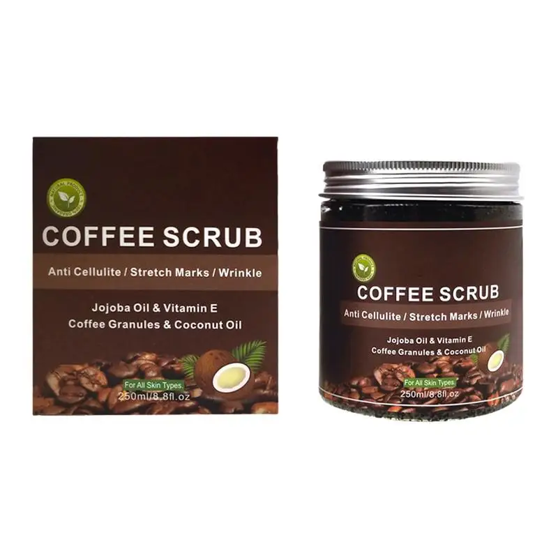 

Sea Salt & Coffee Scrub Grit Coffee Body Scrub With Natural Formula Exfoliator & Cellulite Remover For Nourishing & Hydrating