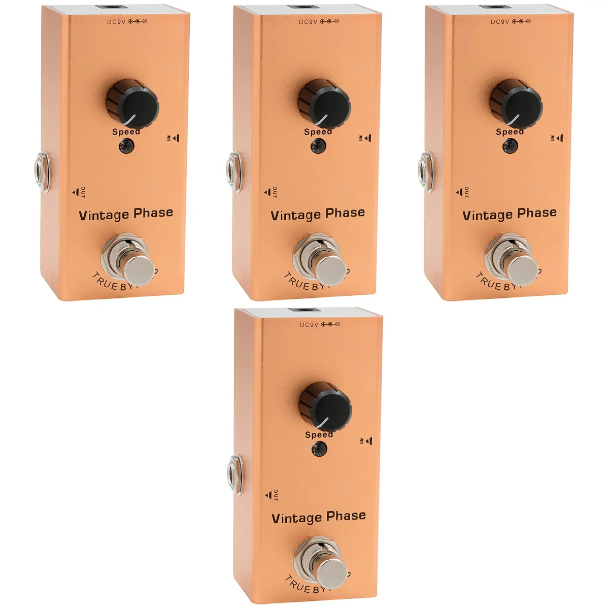 4pcs Delay Electric Guitar Effects Pedal Metal Single Type True Bypass (Psychedelic) enlarge