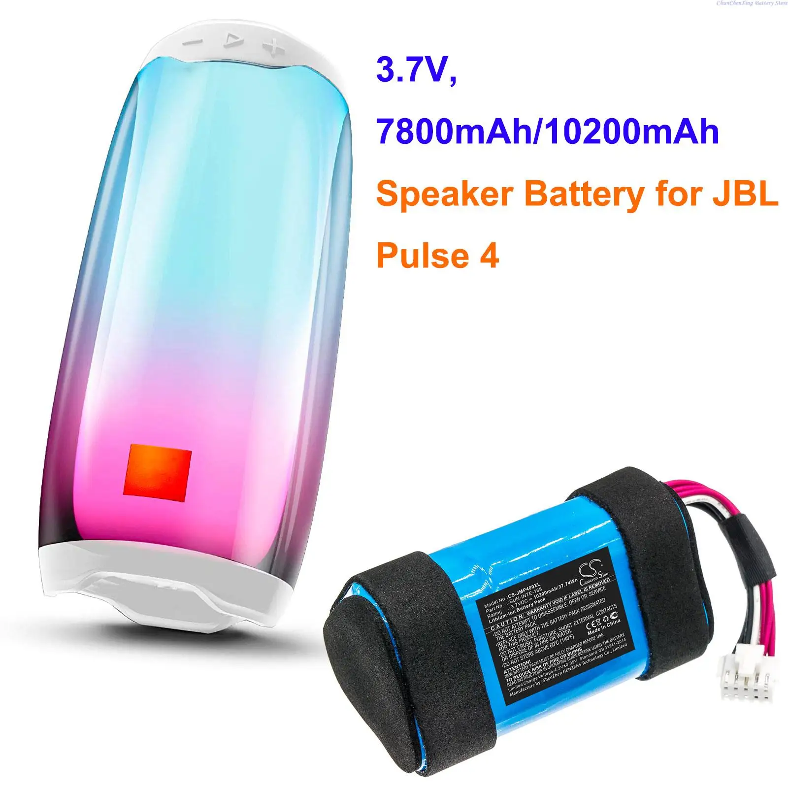 

Cameron Sino 7800mAh/10200mAh Speaker Battery SUN-INTE-168 for JBL Pulse 4