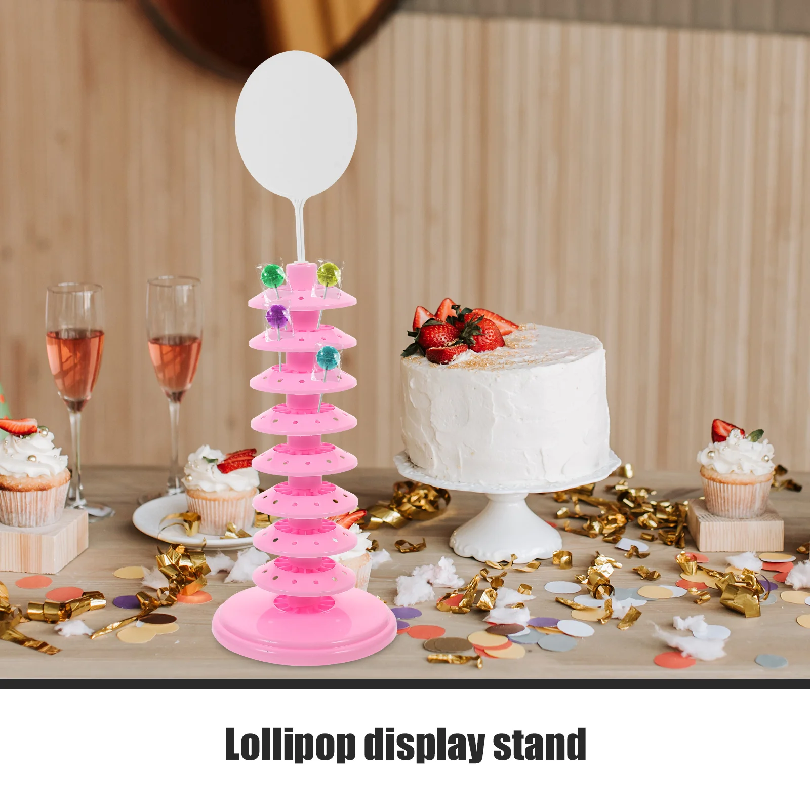 Подставка для леденцов стойка выставки товаров держатель торта нежная красная