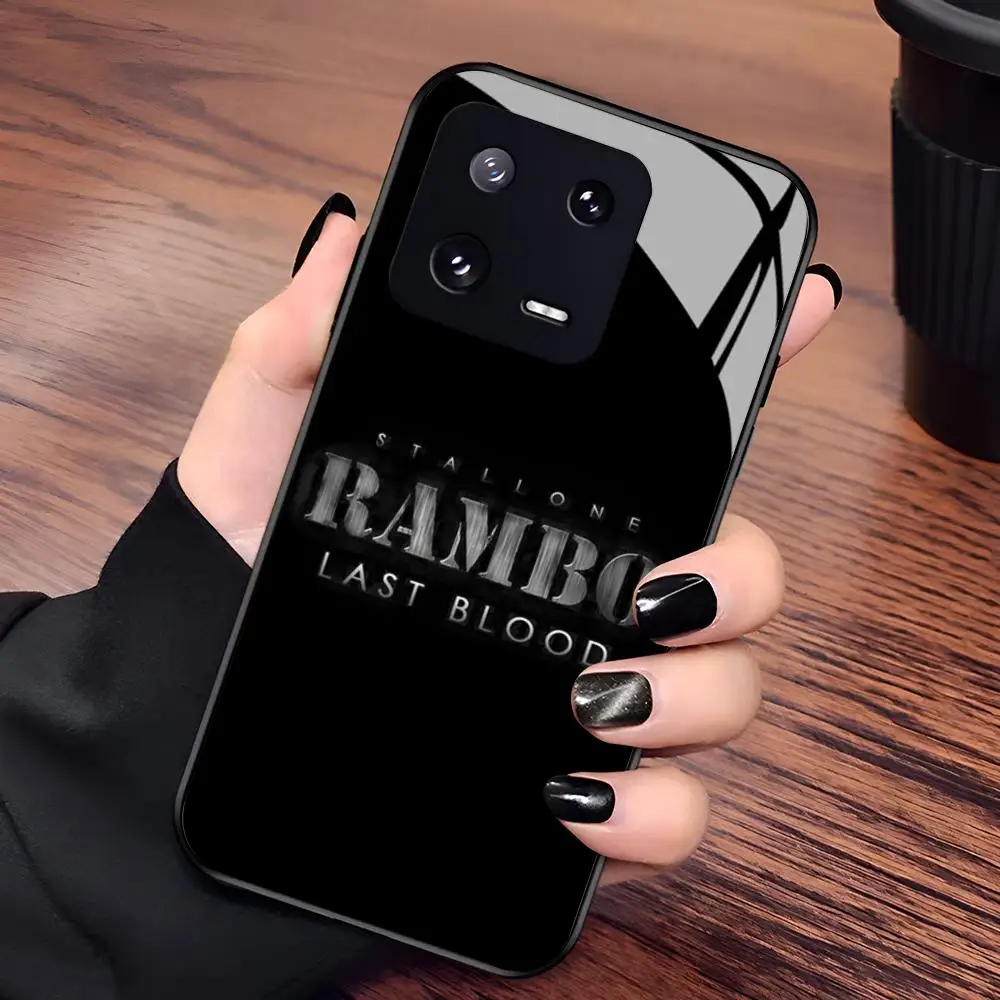 Фото Чехол для телефона First Blood John J. R-rambo для Xiaomi 17 15 14 13 12 Mi 11 X T Ultra Pro Lite 5G, черный, стеклянный №3
