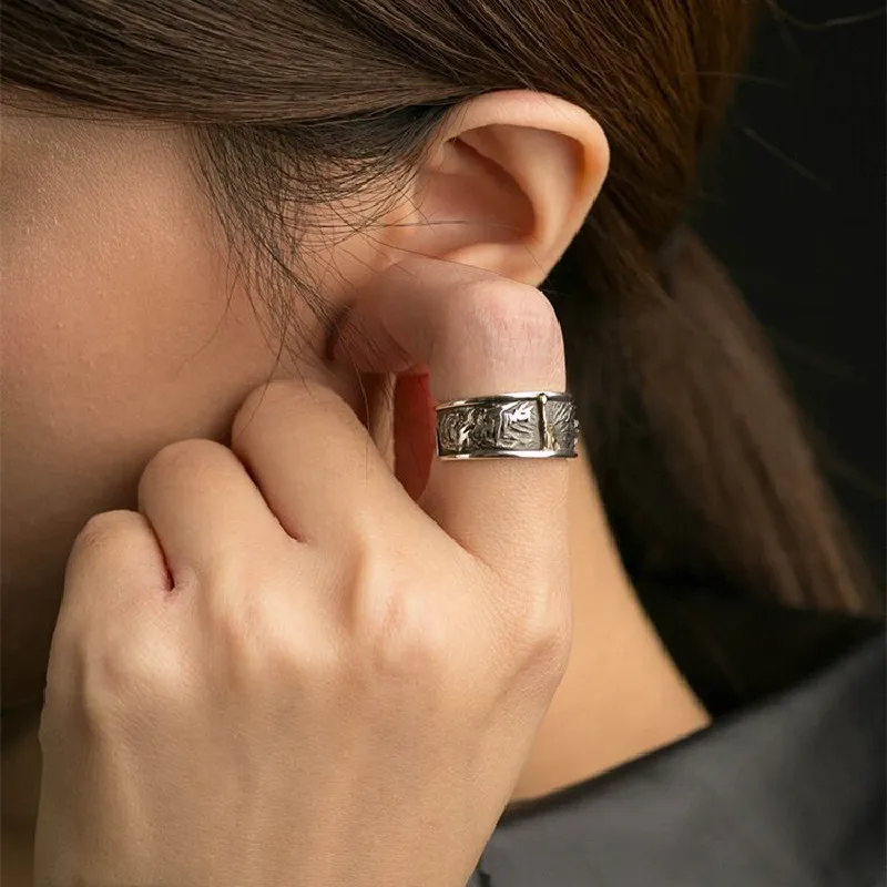 Аниме цельный кусок кольцо обезьянка д Луффи косплей регулируемое открытие