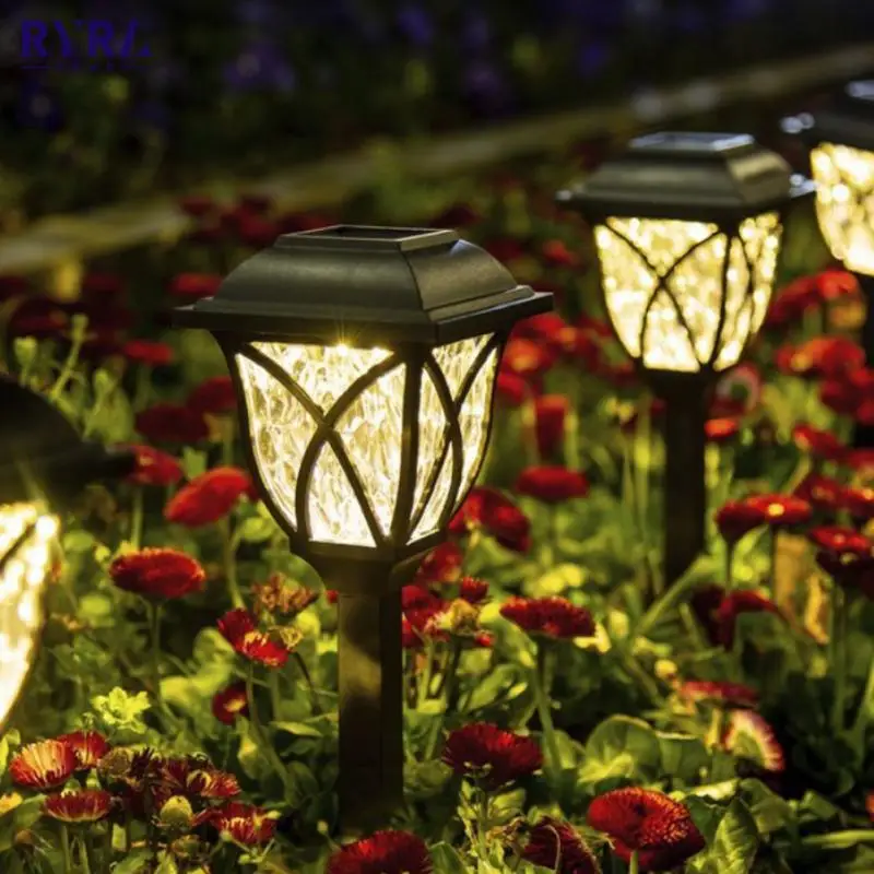 

Outdoor Solar Powered Lights Pathway LED Waterproof Lamp Landscape Decorative Lighting Garden Lawn Lantern Light For Patio New
