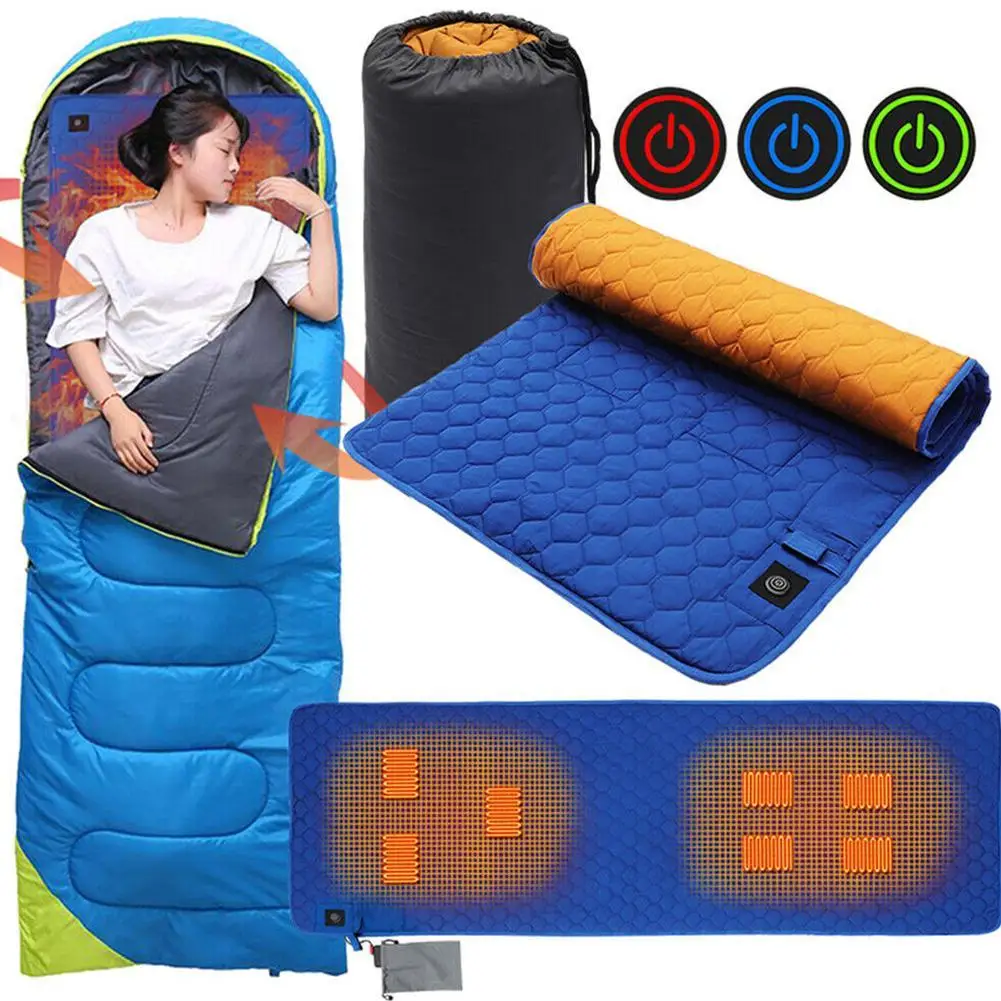 

Коврик для сна с USB-зарядкой, двухслойный, с контролем температуры, изоляция, для кемпинга, походов