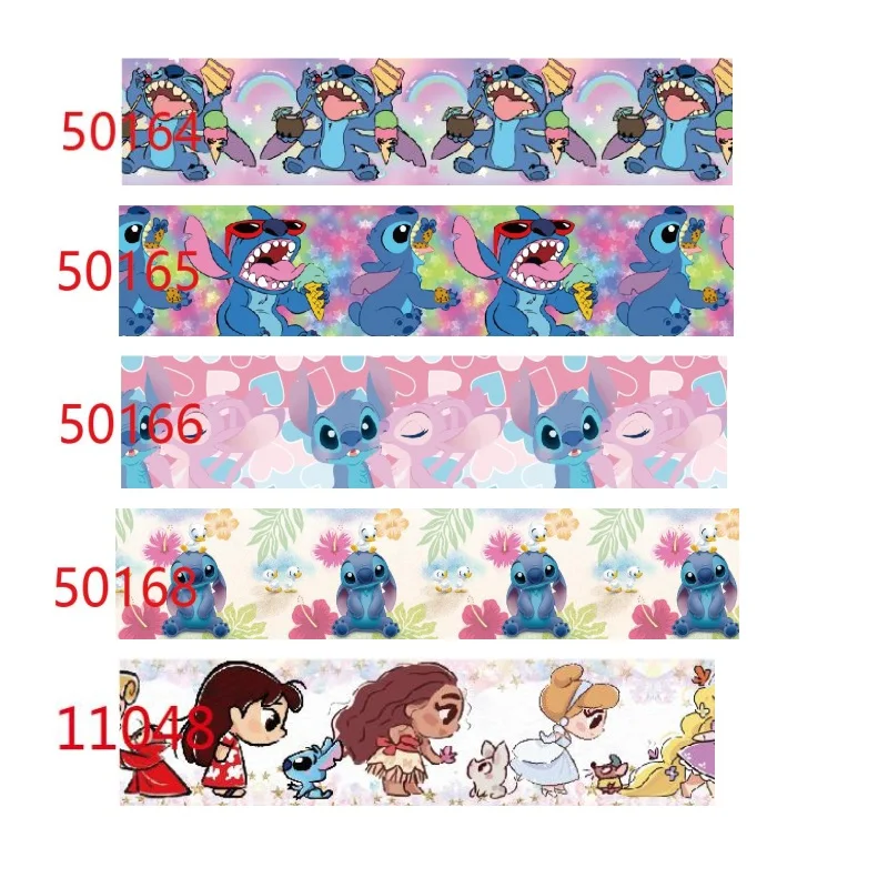 

Disney Lilo & Stitch Grosgrain Ribbons Printed for DIY 50yards Bows Craft Supplies Decoration Handmade Materials