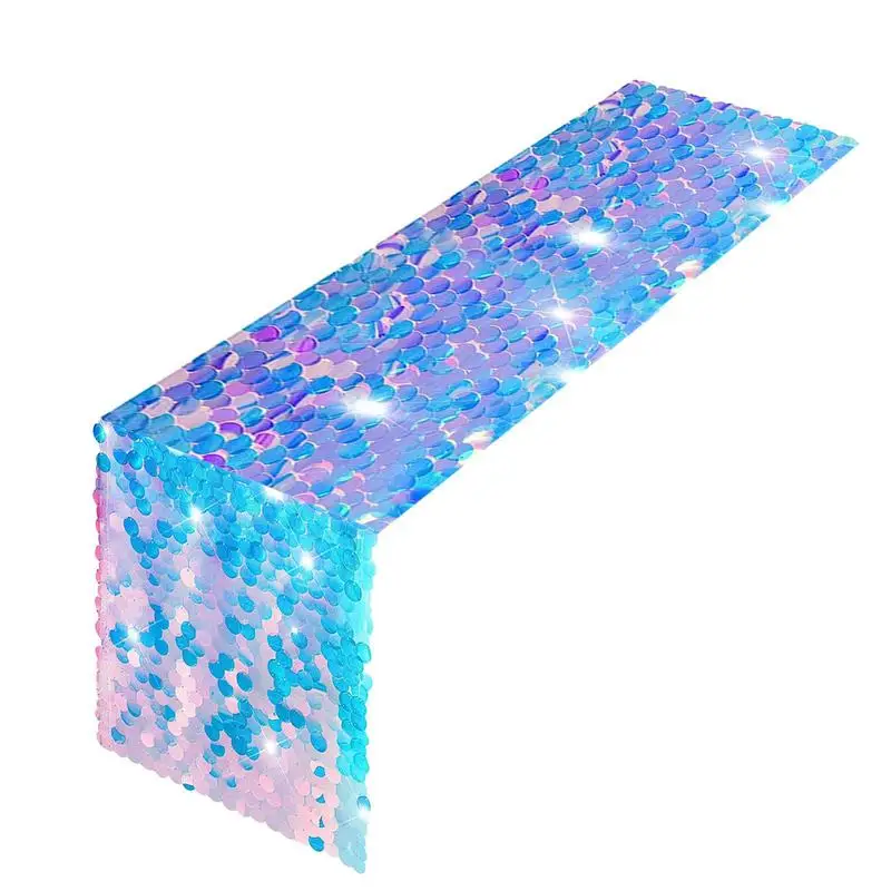 

Скатерть с блестками и блестками в виде русалки