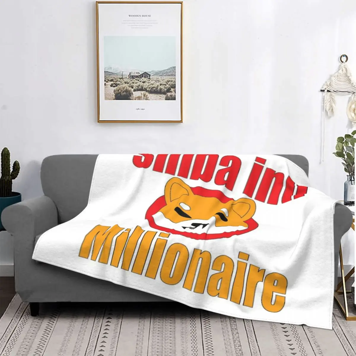 

Shiba Inu-manta térmica hodl-shiba para bebé, colcha de cama a cuadros, manta de playa