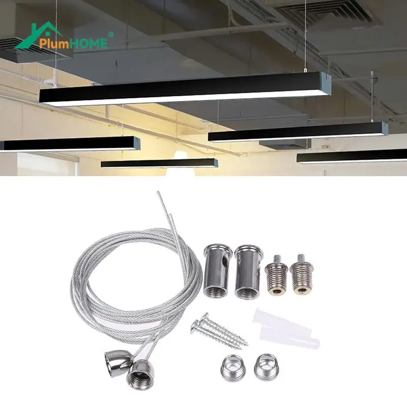 

2 Wires/set 1m Steel Cable For Lifting Various Panel Lights Used Widely Office Lighting Fittings