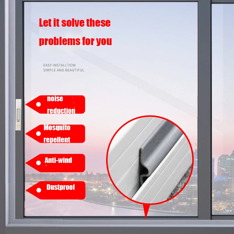 

Window seals push-pull window gaps self-adhesive windshield anti-leakage wind warm sound insulation noise reduction home