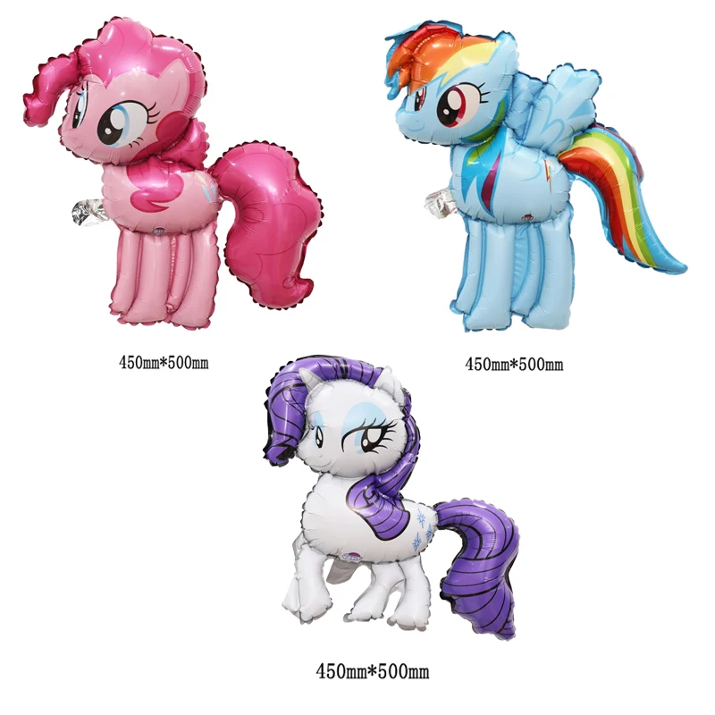 Воздушный шар из фольги Мой маленький пони шары латекса с розовой лошадью