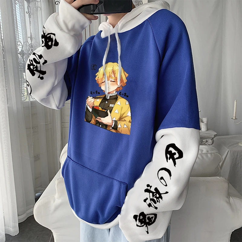 Милые толстовки Agatsuma Zenitsu с японским аниме рассекающие демонов пуловеры