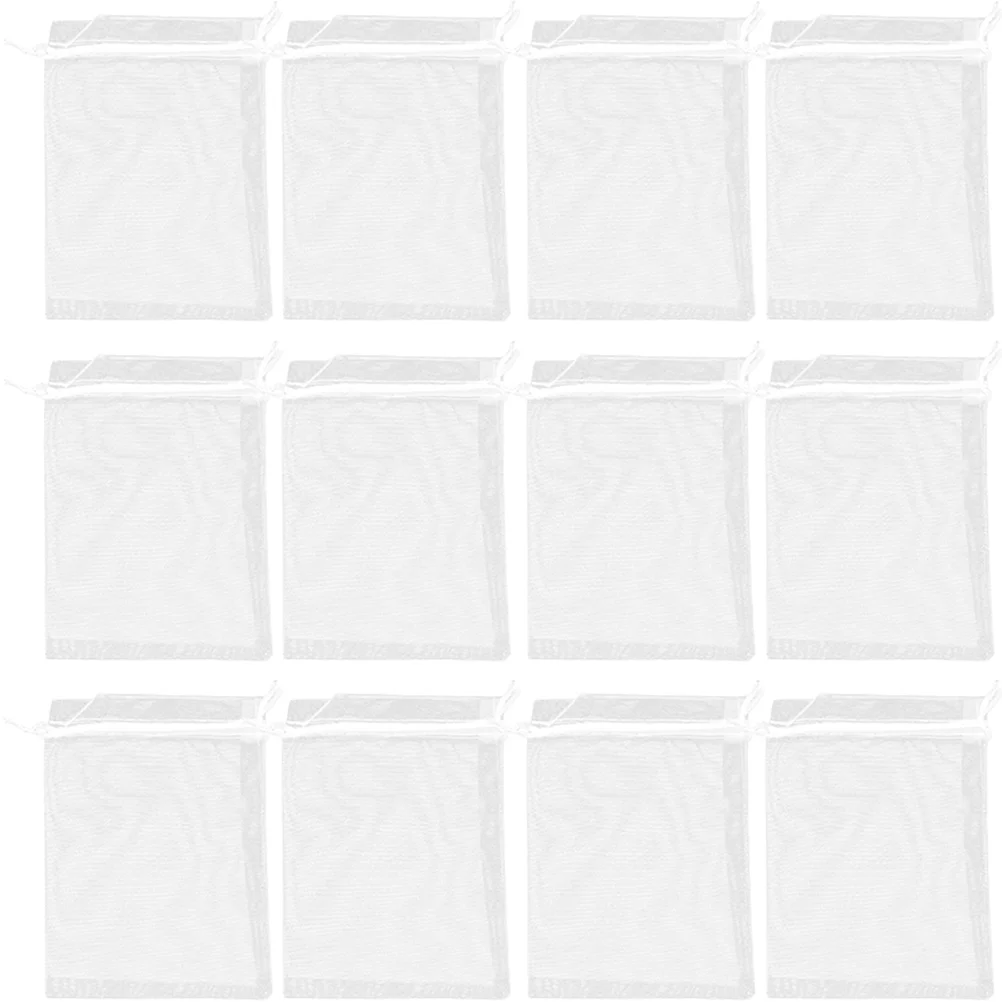 

100 Pcs Mesh Organza Bags Clear Packaging Bags Organza Party Favor Bag Dryer Sachets Small Drawstring Pouch Clear Goodie Bags
