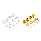 8 шт. 17 мм шестигранные гайки разрезные ступицы 5353X для Traxxas 110 искусственная подсветка 3,3 Slayer Pro 4X4, серебристо-желтый