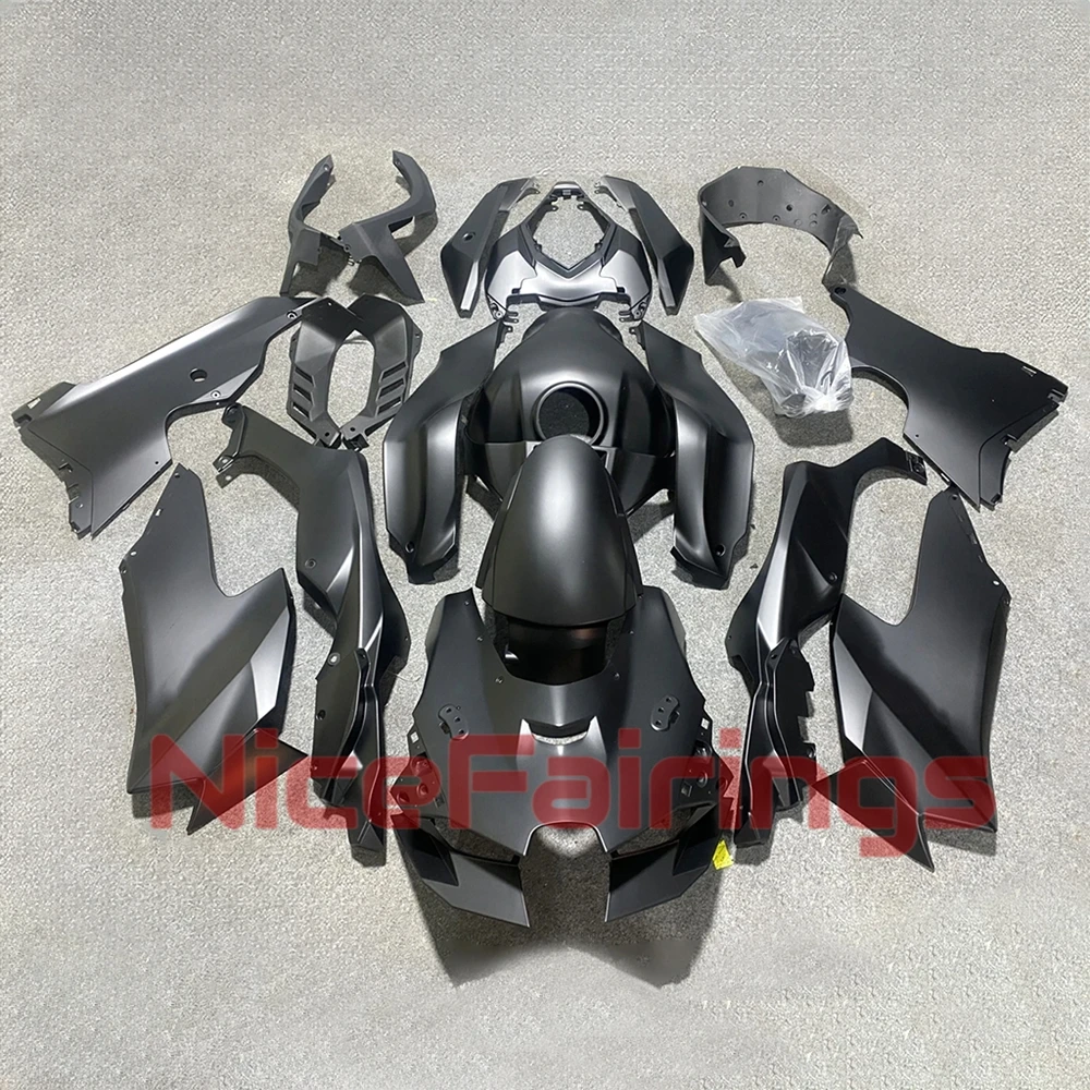 Фото Матовый черный комплект обтекателей ZX10R 2021 2022 2023 2024 2025 Обтекатели для инъекций мотоцикла в комплекте для Kawasaki ZX 10R 21 22 23 24 25 №1