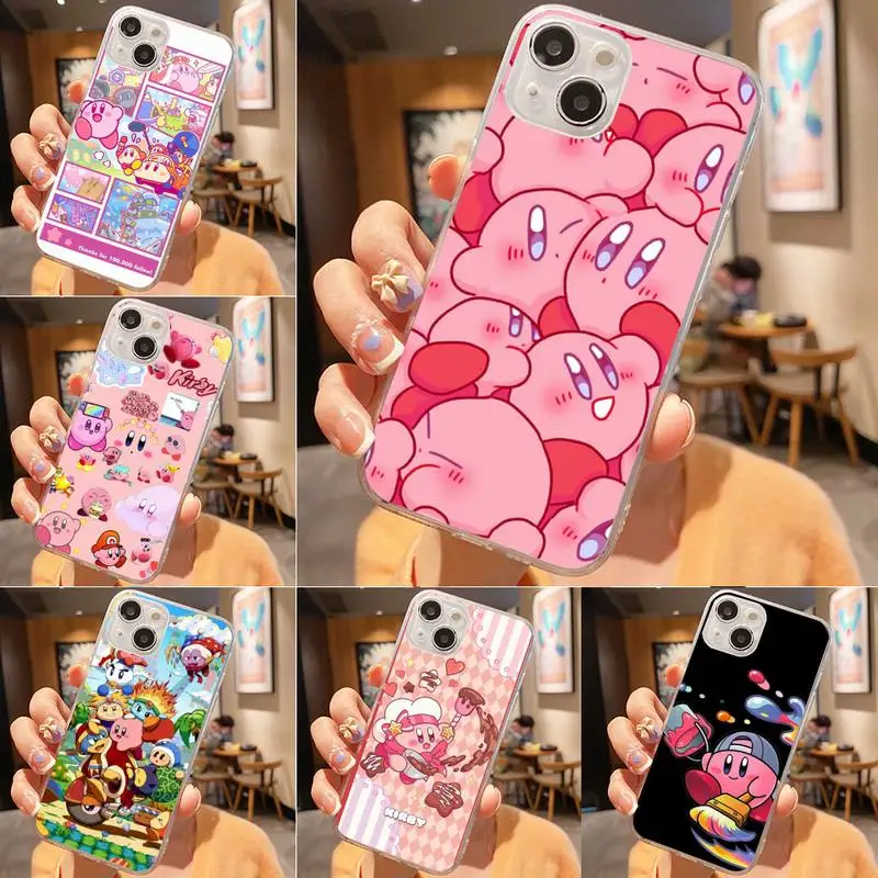 

K-Kirby Phone Case For Iphone 7 8 Plus X Xr Xs 11 12 13 Se2020 Mini Mobile Iphones 14 Promax Case