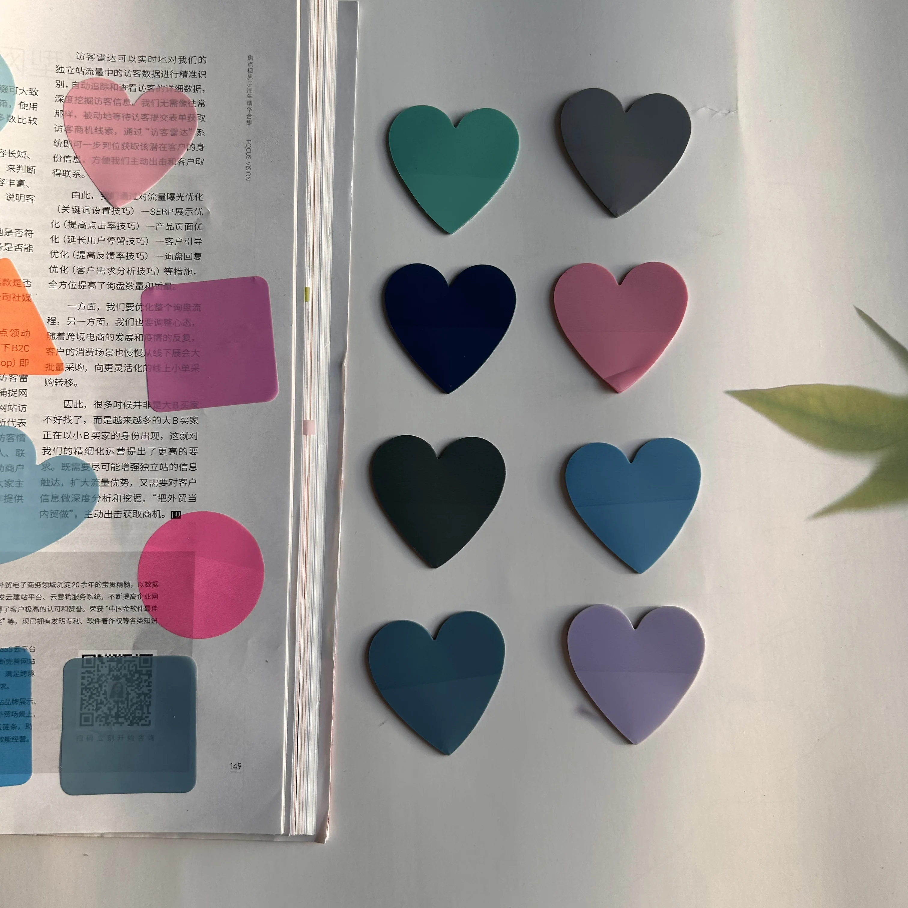 

Прозрачный липкий блокнот 8 цветов